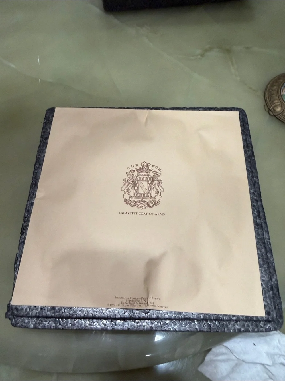 D’Arceau Limoges Lafayette Legacy Plate III 1974 COA Box Washington Lafayette
